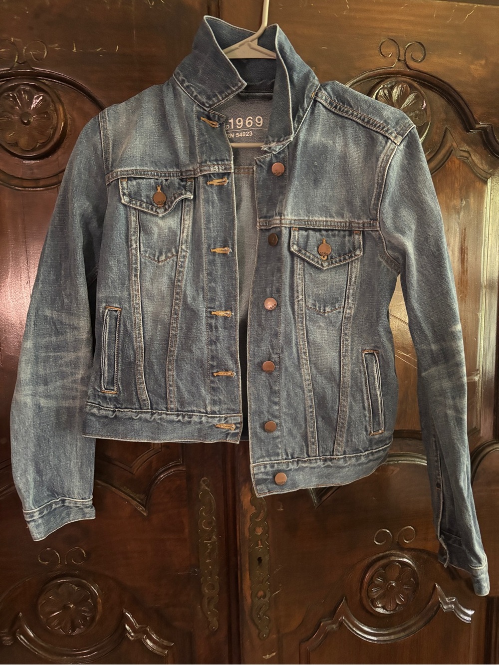 GAP Faded Blue Denim Trucker Jacket
